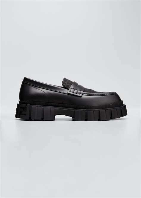 fendi penny loafers